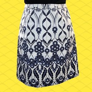 EUC J Crew Floral Cotton Straight Skirt- Size 2